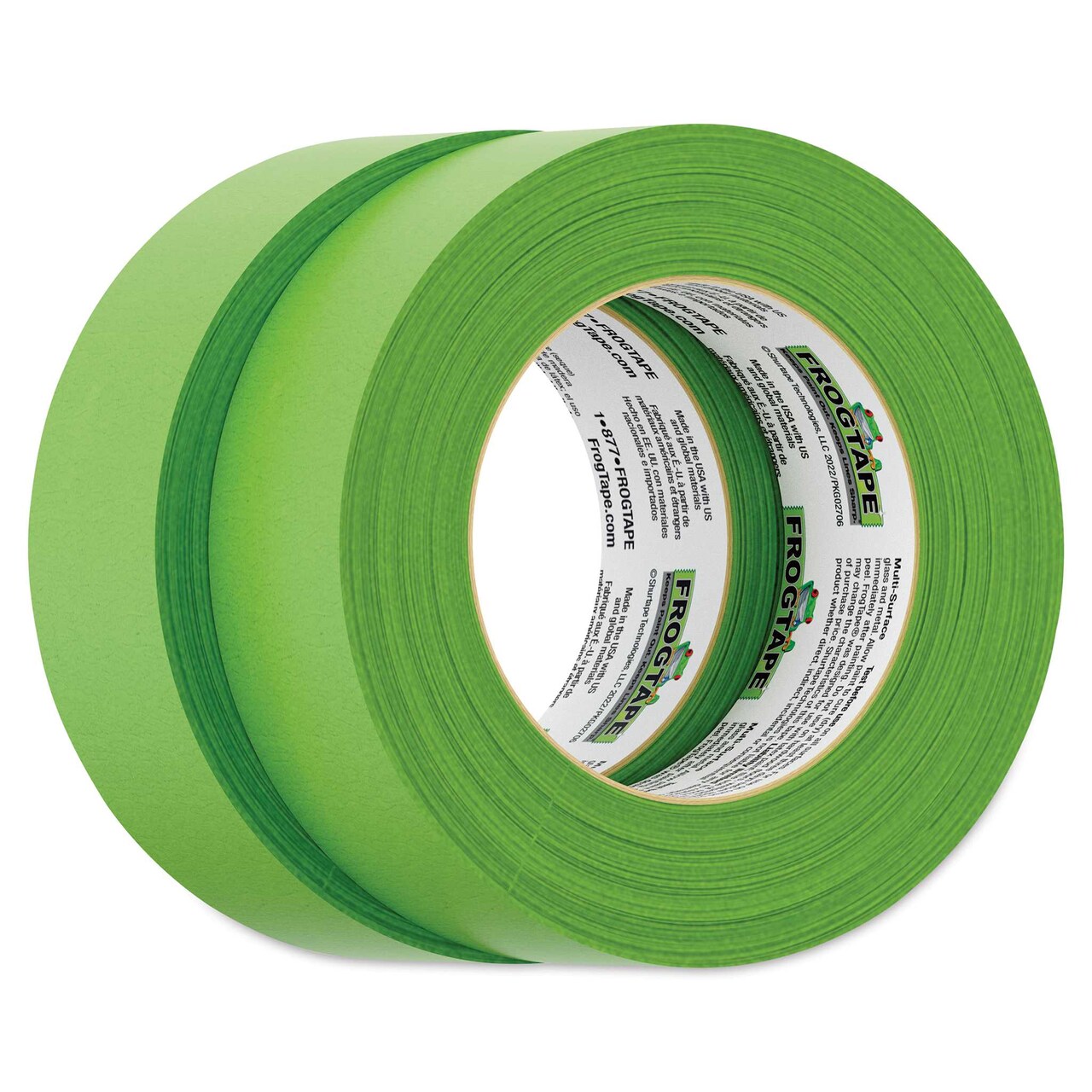 FrogTape Multi-Surface Painting Tape - Pkg of 2, 1.41" x 60 yds Roll